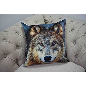 Rapport Home Wolf Square Cushions Cover Photographic Animals 43 x 43cm New Zip Open Rapport Home Wolf Square Cushions Cover Photographic Animals 43 x 43cm New Zip Open