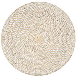 SARO LIFESTYLE Avignon Rattan Placemats - Round Set of 4 SARO LIFESTYLE Avignon Rattan Placemats - Round Set of 4