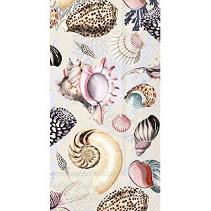 Boston International IHR 3-Ply Guest Towel Buffet Paper Napkins, 8.5 x 4.5-Inches, Shells of The Sea Boston International IHR 3-Ply Guest Towel Buffet Paper Napkins, 8.5 x 4.5-Inches, Shells of The Sea
