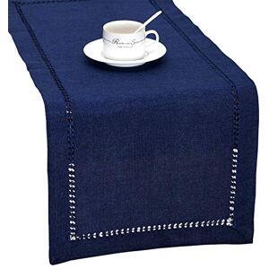 Grelucgo Handmade Hemstitch Solid Navy Blue Nautical Rectangular Table Runner Dresser Scarf (14 x 54 Inch) Grelucgo Handmade Hemstitch Solid Navy Blue Nautical Rectangular Table Runner Dresser Scarf (14 x 54 Inch)
