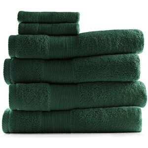 Hearth & Harbor Hunter Green Bath Towels - Luxurious, Soft & Absorbent - 6 Pc Set Hearth & Harbor Hunter Green Bath Towels - Luxurious, Soft & Absorbent - 6 Pc Set