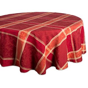 DII Traditional Harvest Wheat Jacquard Collection Thanksgiving Fall Table Décor Damask Cotton, 70" Round Tablecloth, Burnt Orange Pumpkin Vine DII Traditional Harvest Wheat Jacquard Collection Thanksgiving Fall Table Décor Damask Cotton, 70" Round Tablecloth, Burnt Orange Pumpkin Vine