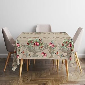 Italian Bed Linen Panama tablecloth, Stain resistant, 100% cotton, Antica Roma, 150x150 cm Italian Bed Linen Panama tablecloth, Stain resistant, 100% cotton, Antica Roma, 150x150 cm