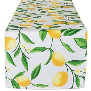 DII Lemon Bliss Outdoor Tabletop, Collection Stain Resistant & Waterproof, Table Runner, 14x108 DII Lemon Bliss Outdoor Tabletop, Collection Stain Resistant & Waterproof, Table Runner, 14x108
