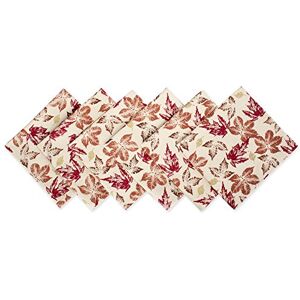DII Rustic Autumn Leaves Kitchen Collection Thanksgiving & Fall Table Décor, Napkin Set, 20x20, 6 Piece DII Rustic Autumn Leaves Kitchen Collection Thanksgiving & Fall Table Décor, Napkin Set, 20x20, 6 Piece