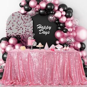B-COOL Sequin Tablecloth 50x80inch Sparkly Table Cloth Table Cover Overlays for Party Decoration Christmas Wedding Dinner Linen B-COOL Sequin Tablecloth 50x80inch Sparkly Table Cloth Table Cover Overlays for Party Decoration Christmas Wedding Dinner Linen