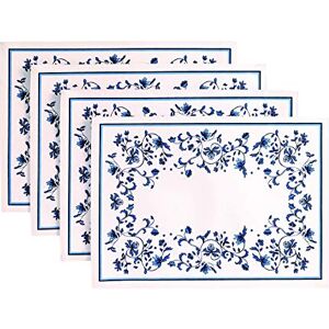 Spode Avanti Linens Placemats, Rectangular Table Placemats, Set of 4 ( Blue Portofino) Spode Avanti Linens Placemats, Rectangular Table Placemats, Set of 4 ( Blue Portofino)