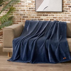 Lucky Brand Solid Plush 50"X70" Throw Blanket, Vintage Blue Indigo Soft, Cozy, and Timeless Comfort Lucky Brand Solid Plush 50"X70" Throw Blanket, Vintage Blue Indigo Soft, Cozy, and Timeless Comfort