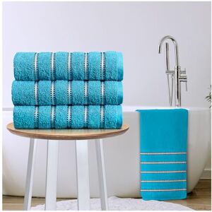 GC GAVENO CAVAILIA Stripe Bath Sheets Extra Large 3Pack 600GSM Towels Bath Sheets Quick Dry & Water Absorbent Towels Set Lightweight Hotel Quality Thick Cotton Towel Bath Sheet 90x150 Cm, Teal GC GAVENO CAVAILIA Stripe Bath Sheets Extra Large 3Pack 600GSM Towels Bath Sheets Quick Dry & Water Absorbent Towels Set Lightweight Hotel Quality Thick Cotton Towel Bath Sheet 90x150 Cm, Teal
