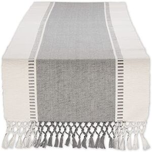 DII Woven Table Runner, Cotton, Cool Gray, 13x108 DII Woven Table Runner, Cotton, Cool Gray, 13x108