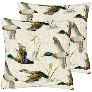 Evans Lichfield Country Duck Pond Polyester Filled Cushion Twin Pack,Multicolour,43 x 43cm Evans Lichfield Country Duck Pond Polyester Filled Cushion Twin Pack,Multicolour,43 x 43cm
