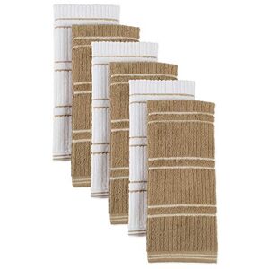DII J & M Home Fashions Mocha Ribbed Terry Kitchen Towel - Kitchen towel DII J & M Home Fashions Mocha Ribbed Terry Kitchen Towel - Kitchen towel
