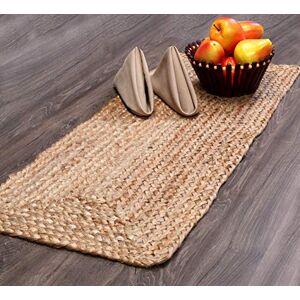 Savi Home Jute Burlap Table Runner, 13x36 Inches, Natural, Rustic, Solid Pattern Savi Home Jute Burlap Table Runner, 13x36 Inches, Natural, Rustic, Solid Pattern