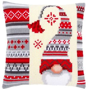 Vervaco Cross Stitch Kit: Cushion: Christmas Elf 2, COTTON, NA, 40 x 40cm Vervaco Cross Stitch Kit: Cushion: Christmas Elf 2, COTTON, NA, 40 x 40cm