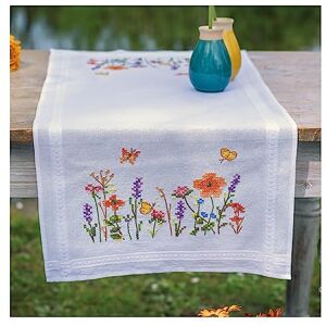 Vervaco Lavender and Field Flowers Table Runner Set, Multicoloured, ca. 40 x 100 cm Vervaco Lavender and Field Flowers Table Runner Set, Multicoloured, ca. 40 x 100 cm