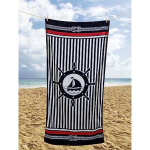 Rapport Home Ultra Absorbent Nautical Beach Towel - Beach Towel Rapport Home Ultra Absorbent Nautical Beach Towel - Beach Towel