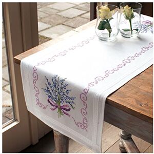 Vervaco Embroidery: Runner: Lavender, 100% Cotton, Multi-Colour, 40 x 14 x 20 cm Vervaco Embroidery: Runner: Lavender, 100% Cotton, Multi-Colour, 40 x 14 x 20 cm