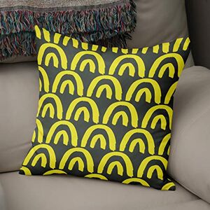Bonamaison Decorative Cushion Cover Neon Yellow & Fume, Throw Pillow Covers, Home Decorative Pillowcases for Livingroom, Sofa, Bedroom, Size: 50x50 Cm Designed and Manufactured in Turkey Bonamaison Decorative Cushion Cover Neon Yellow & Fume, Throw Pillow Covers, Home Decorative Pillowcases for Livingroom, Sofa, Bedroom, Size: 50x50 Cm Designed and Manufactured in Turkey