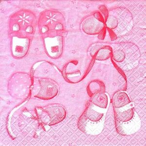 Anniversary House Tiflair New Baby Girl Luxury Lunch Napkins 3 ply, 33 x 33cm, Pack of 20, for Table Decoration and decoupage, Pink, Baby Shower, New Baby Arrival, Disposable Paper Napkins, PJ378419 Anniversary House Tiflair New Baby Girl Luxury Lunch Napkins 3 ply, 33 x 33cm, Pack of 20, for Table Decoration and decoupage, Pink, Baby Shower, New Baby Arrival, Disposable Paper Napkins, PJ378419