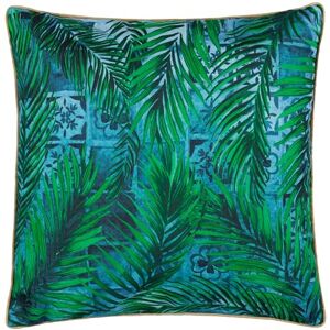 Paoletti Majorelle Palm Outdoor Outdoor Cushion Cover Azure 50x50cm Paoletti Majorelle Palm Outdoor Outdoor Cushion Cover Azure 50x50cm