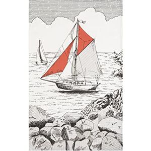 Coucke Sailboat Canvas Tea Towel - Kitchen Decor Coucke Sailboat Canvas Tea Towel - Kitchen Decor