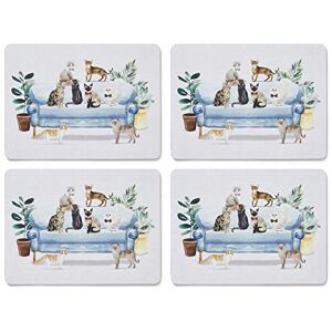 Cooksmart Pack of 4 Table Place Mats Place Mats For Table With British Designs Table Mats For All Types Of Kitchens Curious Cats Cooksmart Pack of 4 Table Place Mats Place Mats For Table With British Designs Table Mats For All Types Of Kitchens Curious Cats