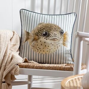 furn. Evans Lichfield Salcombe Pufferfish Piped Feather Filled Cushion furn. Evans Lichfield Salcombe Pufferfish Piped Feather Filled Cushion