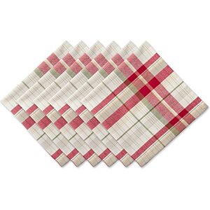 DII Orchard Plaid Napkin Set/6, 20" x 20" (Set of 6) DII Orchard Plaid Napkin Set/6, 20" x 20" (Set of 6)