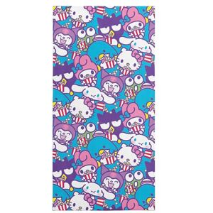 Northwest Hello Kitty Microfiber Beach Towel, 30" x 60", Popcorn Party Northwest Hello Kitty Microfiber Beach Towel, 30" x 60", Popcorn Party
