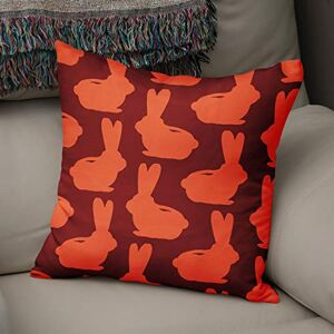 Bonamaison Decorative Cushion Cover Orange & Bordeux, Throw Pillow Covers, Home Decorative Pillowcases for Livingroom, Sofa, Bedroom, Size: 50x50 Cm Designed and Manufactured in Turkey Bonamaison Decorative Cushion Cover Orange & Bordeux, Throw Pillow Covers, Home Decorative Pillowcases for Livingroom, Sofa, Bedroom, Size: 50x50 Cm Designed and Manufactured in Turkey