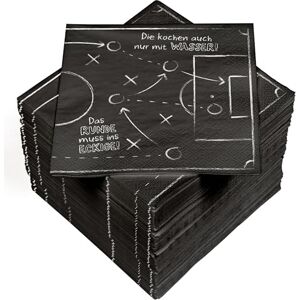 HEKU 100 Napkins - Football Party - 3-ply, 33 x 33 cm HEKU 100 Napkins - Football Party - 3-ply, 33 x 33 cm