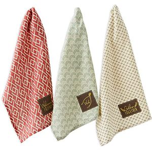 DII Decorative Embellished Dish Towel Set, Cotton, Rustic Fall, 18x28 DII Decorative Embellished Dish Towel Set, Cotton, Rustic Fall, 18x28