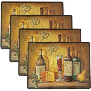 Benson Mills Cork Placemats Set of 4, Thick Cork Place Mats for Kitchen and Dining Tables, Easy Clean Table Mats (12" x 16" Rectangular Set of 4, Bordeaux Wine) Benson Mills Cork Placemats Set of 4, Thick Cork Place Mats for Kitchen and Dining Tables, Easy Clean Table Mats (12" x 16" Rectangular Set of 4, Bordeaux Wine)
