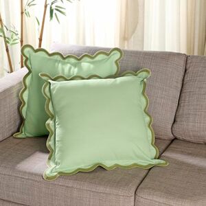 Folkulture Throw Pillow Covers for Couch, 20x20 Decorative Couch Pillows for Living Room, 100% Cotton Boho Pillow Case or Cute Outdoor Pillows, Aesthetic Pillow Covers or Preppy Throws (Forest Sage) Folkulture Throw Pillow Covers for Couch, 20x20 Decorative Couch Pillows for Living Room, 100% Cotton Boho Pillow Case or Cute Outdoor Pillows, Aesthetic Pillow Covers or Preppy Throws (Forest Sage)