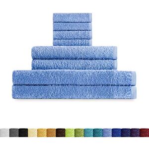 Eiffel Textile Terry Towel Set 400 g, 100% Egyptian Cotton, Lavender, Vanity Sink and Shower, Pack of 8 Eiffel Textile Terry Towel Set 400 g, 100% Egyptian Cotton, Lavender, Vanity Sink and Shower, Pack of 8