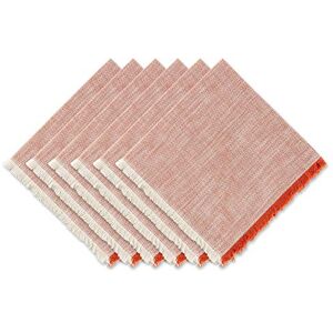 DII Tabletop Collection, Burnt Orange Tonal, 20" x 20" (Set of 6) DII Tabletop Collection, Burnt Orange Tonal, 20" x 20" (Set of 6)