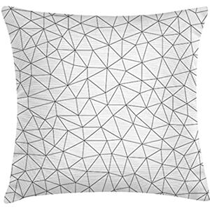 Tak Design Pillow, Cotton, Beige/Grey, 45mm X 45mm X 2mm Tak Design Pillow, Cotton, Beige/Grey, 45mm X 45mm X 2mm