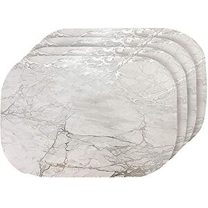 Dainty Home Marble Place Mats, Washable Placemats in Silver, 12" x 18" Set of 4, Heat Resistant Placemats, Non Slip, Table Mat, Table Placemats, for Kitchen Placemats, Dining Placemats, Decoration Dainty Home Marble Place Mats, Washable Placemats in Silver, 12" x 18" Set of 4, Heat Resistant Placemats, Non Slip, Table Mat, Table Placemats, for Kitchen Placemats, Dining Placemats, Decoration