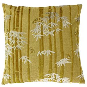 Paoletti Anji Cushion Cover, Gold, 50 x 50cm Paoletti Anji Cushion Cover, Gold, 50 x 50cm