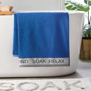 Catherine Lansfield Relax And Unwind 90x140cm Bath Sheet Cobalt Blue Catherine Lansfield Relax And Unwind 90x140cm Bath Sheet Cobalt Blue