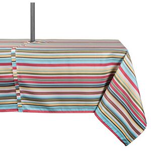 DII Spring & Summer Outdoor Tablecloth, Spill Proof and Waterproof with Zipper and Umbrella Hole, Host Backyard Parties, BBQs, & Family Gatherings (60x84 Seats 6 to 8) Warm Summer Stripe DII Spring & Summer Outdoor Tablecloth, Spill Proof and Waterproof with Zipper and Umbrella Hole, Host Backyard Parties, BBQs, & Family Gatherings (60x84 Seats 6 to 8) Warm Summer Stripe