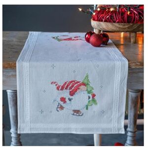 Vervaco Pre-Printed Cross Stitch Kit Table Runner Christmas Gnomes Embroidery Complete Kit Adult Creative Home Decoration Manual Table Cadeou DIY Approx. 40 x 100 cm Cross Stitch Embroidery Vervaco Pre-Printed Cross Stitch Kit Table Runner Christmas Gnomes Embroidery Complete Kit Adult Creative Home Decoration Manual Table Cadeou DIY Approx. 40 x 100 cm Cross Stitch Embroidery