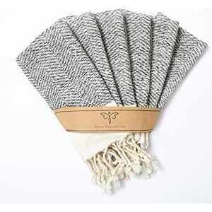 SMYRNA TURKISH COTTON Herringbone Series Small Hand Towels Set of 6 30 x 30 cm 100% Turkish Cotton Soft Wash Cloths, Drying Up Cloths, Re-usable Face Cloths Luxury Mini Towel Set Grey SMYRNA TURKISH COTTON Herringbone Series Small Hand Towels Set of 6 30 x 30 cm 100% Turkish Cotton Soft Wash Cloths, Drying Up Cloths, Re-usable Face Cloths Luxury Mini Towel Set Grey
