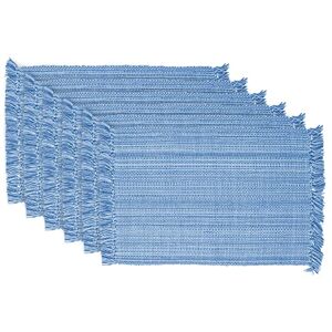 DII Variegated Tabletop Collection, Placemat Set3x19, Light Blue, 6 Piece DII Variegated Tabletop Collection, Placemat Set3x19, Light Blue, 6 Piece