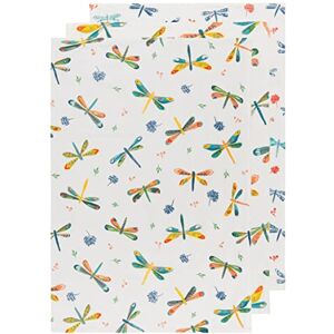 Now Designs Floursack Kitchen Towels Quick Dry Cotton Hand Towel Set, 3 Count, Dragonfly, 20 x 30 in Now Designs Floursack Kitchen Towels Quick Dry Cotton Hand Towel Set, 3 Count, Dragonfly, 20 x 30 in