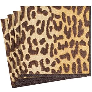 Caspari Entertaining Cocktail Napkin, Zanzibar Black, 20-Pack Caspari Entertaining Cocktail Napkin, Zanzibar Black, 20-Pack