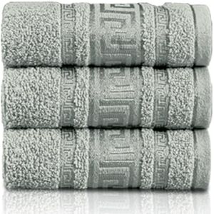 GC GAVENO CAVAILIA 3 Pack Greek Hand Towels 100% Egyptian Cotton Quick Dry Towel (50x90 cm) Highly Absorbent Bathroom Hand Towel Set 550 GSM Towels for Hotel Gym Travel & Skin Friendly, Silver GC GAVENO CAVAILIA 3 Pack Greek Hand Towels 100% Egyptian Cotton Quick Dry Towel (50x90 cm) Highly Absorbent Bathroom Hand Towel Set 550 GSM Towels for Hotel Gym Travel & Skin Friendly, Silver
