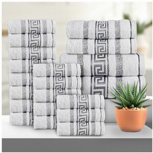 GC GAVENO CAVAILIA Greek 20 Piece Towel Bale Set Includes 16 Face Towels, 2 Hand Towels & 2 Bath Towels 100% Cotton Super Absorbent, Quick Dry, Luxury Hotel Collection Towel Set White GC GAVENO CAVAILIA Greek 20 Piece Towel Bale Set Includes 16 Face Towels, 2 Hand Towels & 2 Bath Towels 100% Cotton Super Absorbent, Quick Dry, Luxury Hotel Collection Towel Set White