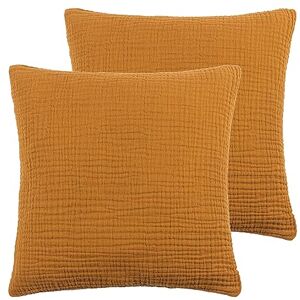 furn. Yard Lark Feather Filled Cushions Twin Pack, Cumin, 45 x 45cm furn. Yard Lark Feather Filled Cushions Twin Pack, Cumin, 45 x 45cm