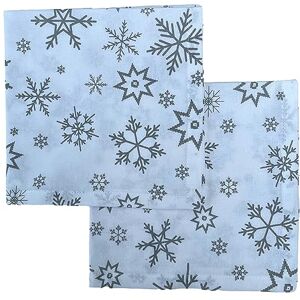 Ragged Rose Christmas Napkin Cotton Napkins for Christmas-Themed Dining Table Setting & Silverware Silver Napkins with Snowflakes Gift Wrapped Cloth Napkins Set of 4-40 cm x 40 cm Ragged Rose Christmas Napkin Cotton Napkins for Christmas-Themed Dining Table Setting & Silverware Silver Napkins with Snowflakes Gift Wrapped Cloth Napkins Set of 4-40 cm x 40 cm
